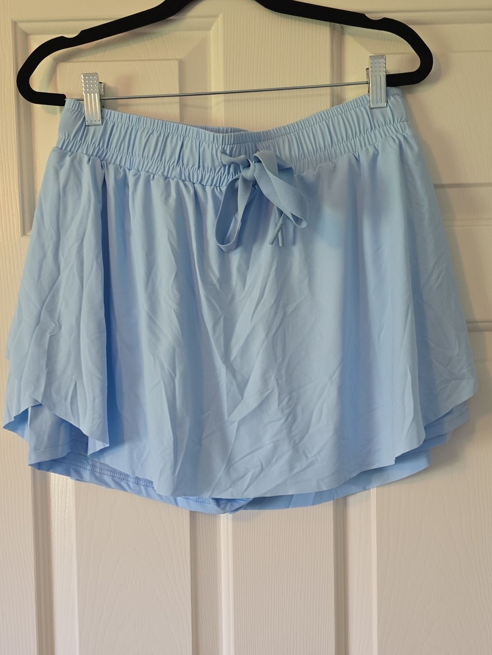 Light Blue Women’s Elastic Waist Skort